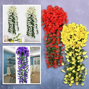 Realistické umelé závesné kvety | HANGROSE
