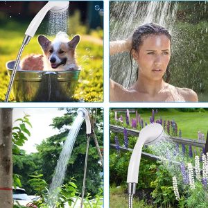 Prenosné sprchové čerpadlo - nabíjanie cez USB, 4-5 L/min, 1,5m hadica | HYDROPORT